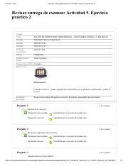 Revisar entrega de examen Actividad 5 Ejercicio práctico 2 pdf