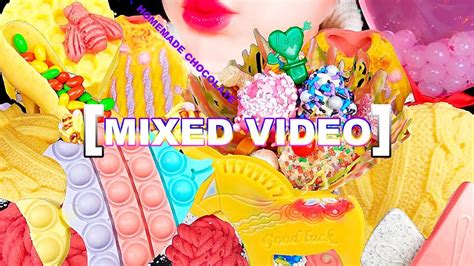 Asmr Mixed Video Homemade Chocolate Eating Sounds Mukbang 직접만든 초콜릿