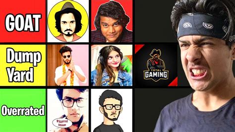 Ranking Indian Youtubers From Best To Worst Youtube