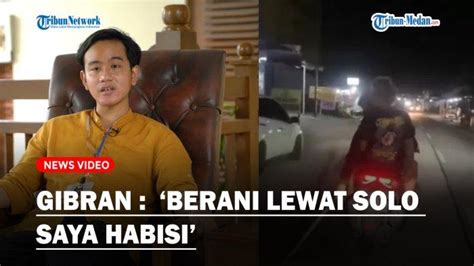 Gibran Geram Lihat Aksi Pemuda Seret Samurai Di Jalanan Sragen Berani