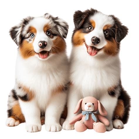 Two Dogs Are Seated Together PNG, Vector, PSD, and Clipart With