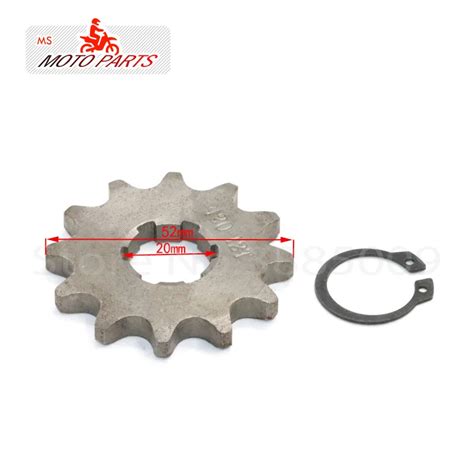 420 12 T Tooth 20mm ID Front Engine Sprocket For 50cc 70cc 90cc 110cc