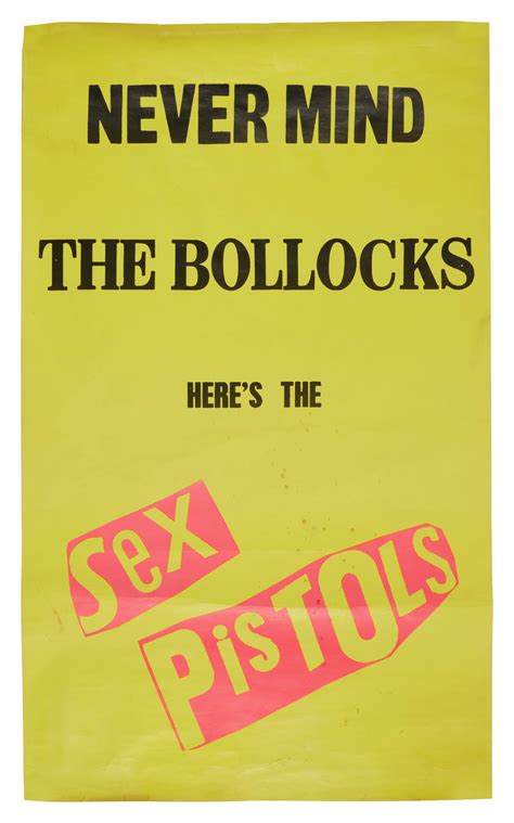 Sex Pistols Jamie Reid Never Mind The Bollocks Promotional Poster