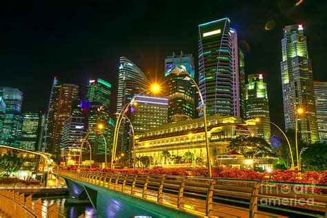 Singapore Skyline Night