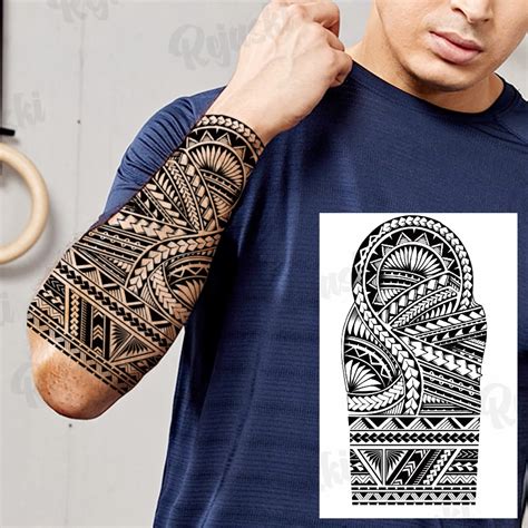 Gro E Totem Tempor Re Tattoos F R M Nner Erwachsene Realistische Maori