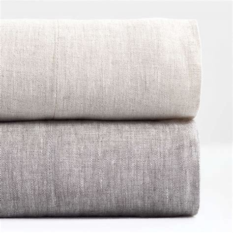 New Natural European Flax Certified Linen Warm Natural Bed Sheet Sets