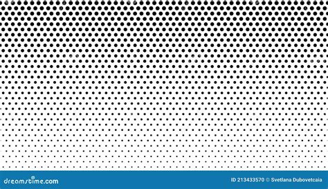 Halftone Dot Seamless Border Pattern Fade Gradient Background Dots