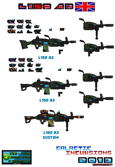 Concept Weaponsl150 Plasma Machine Gun L150 A3 By Luckymarine577 On