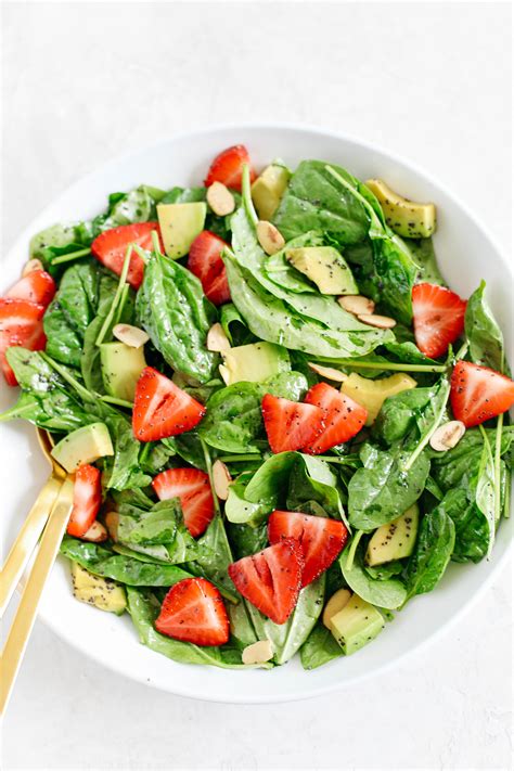 Strawberry Spinach Salad With Poppy Seed Dressing Eat Yourself Skinny