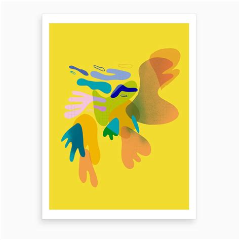 Abstract Yellow Art Print by Vestidofloreado - Fy