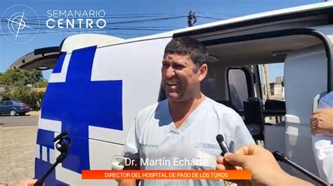 Asumió el Dr Martín Echarte como Director del Hospital de PToros