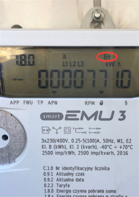 Symbol Err Na Liczniku W Instalacji PV Co Oznacza