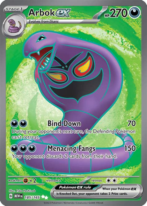 Arbok Ex Mew Pkmncards