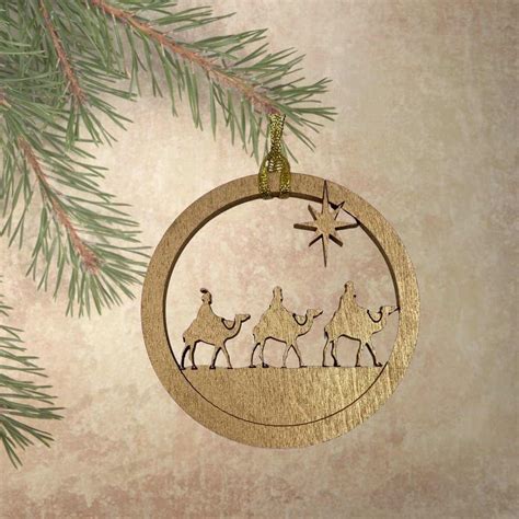 Three Wise Men Christmas Ornament Gift Tag Or Table Placement