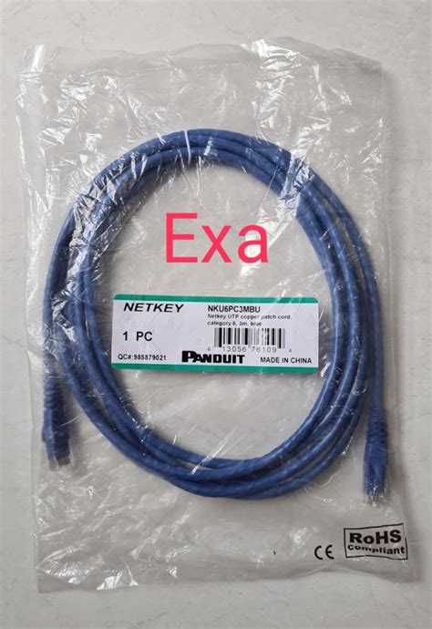 Jual Kabel Patch Cord Cat6 Cat 6 PANDUIT NETKEY 3 Meter NKU6PC3MBU