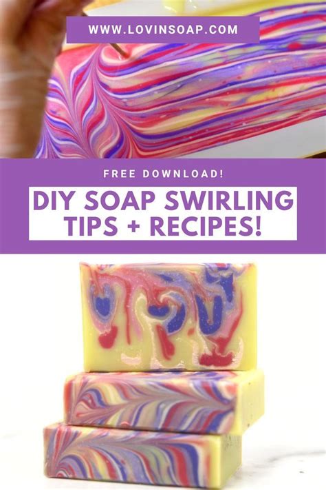 Learn my DIY cold process soap swirling tips and start creating ...