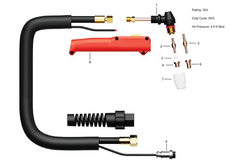 pt  plasma cutting torch jasic