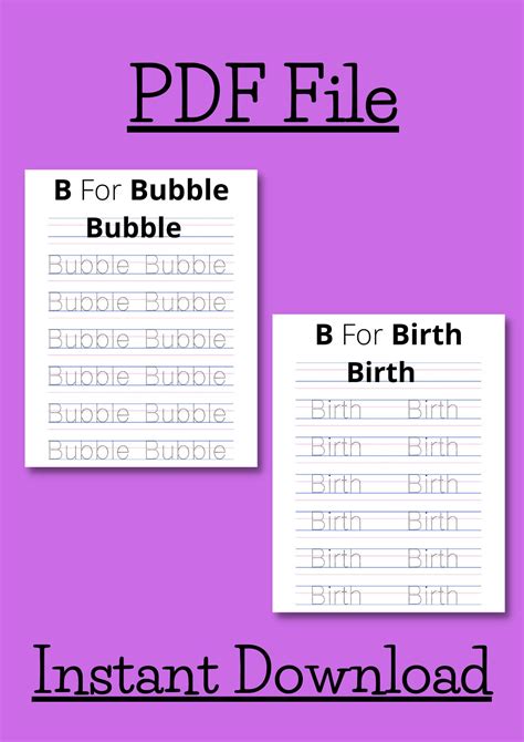 Word Tracing Worksheets 37 Printable Pages To Trace Words That Start