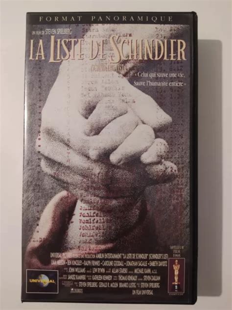 Vhs K La Liste De Schindler De Steven Spielberg Avec Liam Neeson Eur