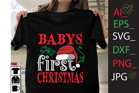 Babys First Christmas Svg Cut File Graphic By Salman Craft Creative