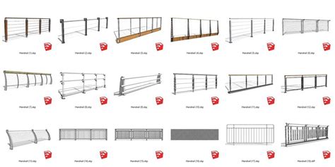 186 Railing Sketchup Model Free Download Sketchup Model,, 51% OFF