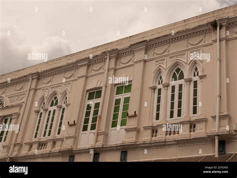 Old Colonial Building Georgetown Penang Malaysia Asia Stock Photo