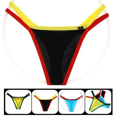 2019 Mens Sexy Thongs Gay Underwear Jockstrap Gay Thongs And G Strings Low Rise Mens Underwear