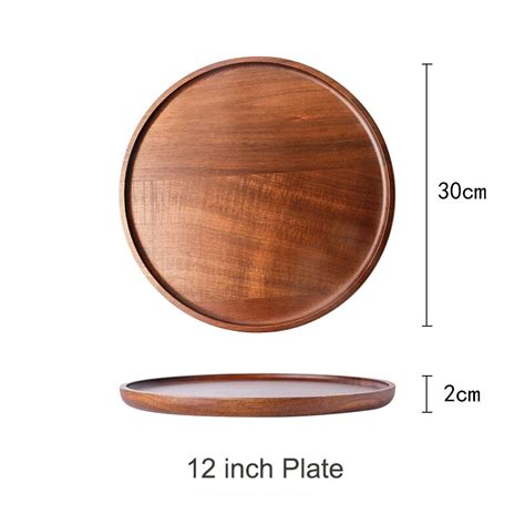 Muzity Ronde Massief Houten Plaat Dessert Diner Pl Grandado