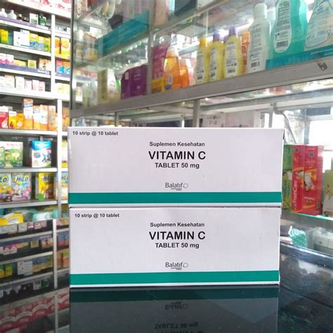 Jual Vitamin C Mg Balatif Box Strip Vitamin C Shopee Indonesia