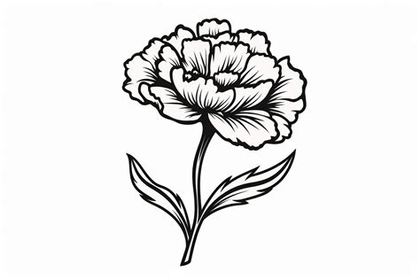 How to Draw a Carnation - Yonderoo