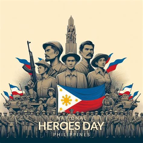 National Heroes Day Philippines Psd Banner Premium Ai Generated Psd