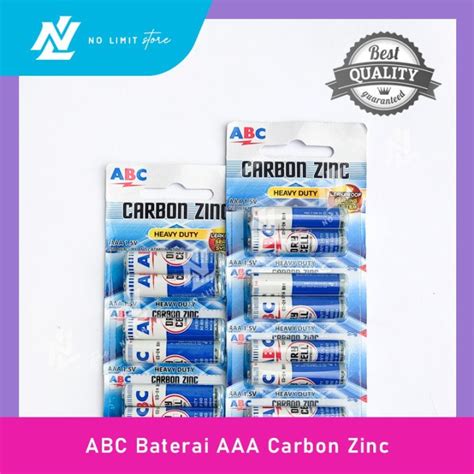 Baterai ABC AAA Biru Carbon Zinc Batre Battery Lazada Indonesia