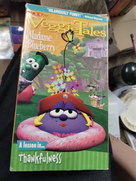 Veggietales Madame Blueberry Vhs Vcr Video Tape Movie 1998 Tested Thankfulness Ebay