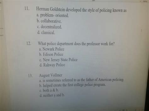 Solved Herman Goldstein developed the style of policing | Chegg.com