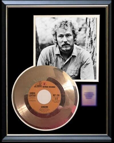 Gordon Lightfoot Sundown Rpm Gold Record Rare Non Riaa Award Ebay