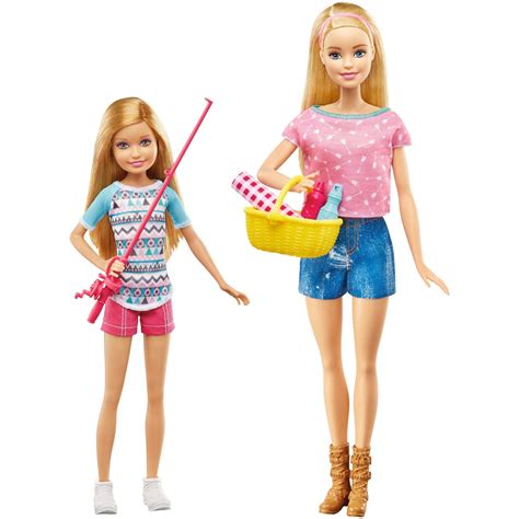 Barbie Camping Fun Doll And Stacie Doll With Camping Accessories Set