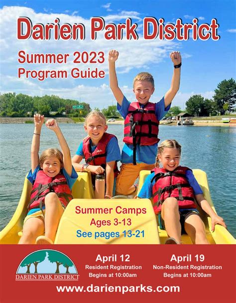 Darien Park District Program Guide Summer 2023 Page 1