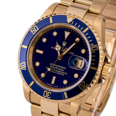 Rolex Submariner 16618 Yellow Gold