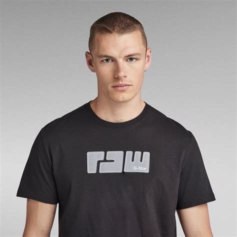 Raw Felt T Shirt Black G Star Raw® Us