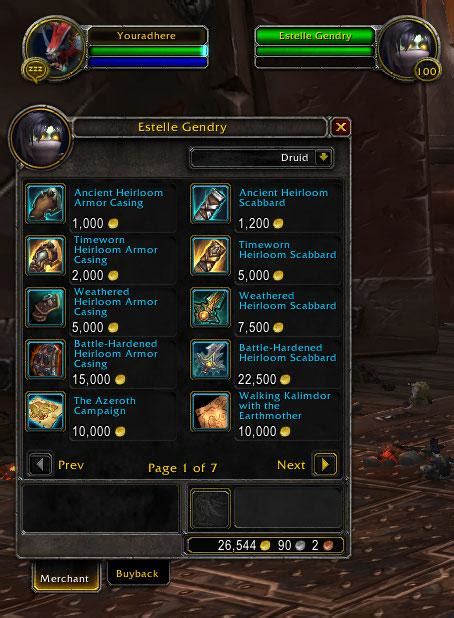 Heirlooms Scale To Level 120 In Patch 8 1 5 News Icy Veins