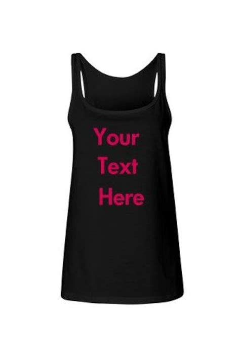 Custom Tank Top Personalized Cotton Tanks Etsy