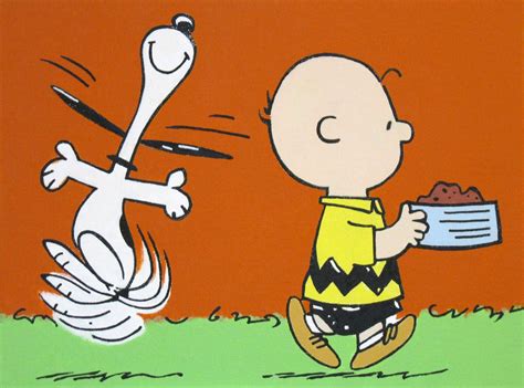 Charlie brown and snoopy dancing peanuts comic | Etsy