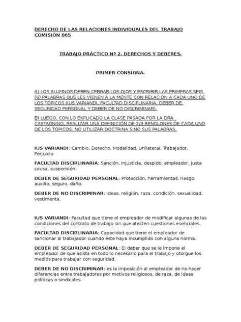 Pdf Trabajo Pr Ctico N Derechos Y Deberes Dokumen Tips