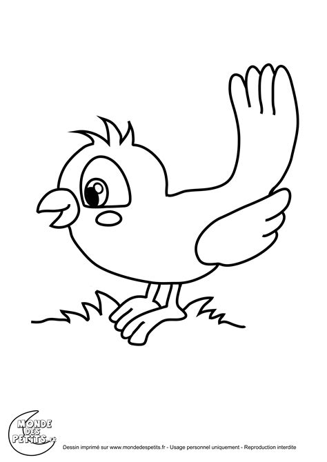 Coloriage Dessiner Oiseau Maternelle