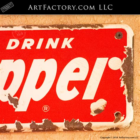 Rare Antique Dr. Pepper Sign: Early 1900's Porcelain Advertising