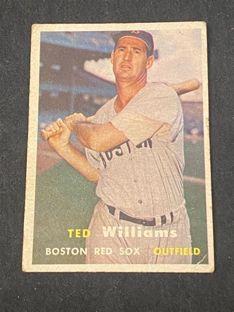 Lot G VG 1957 Topps Ted Williams