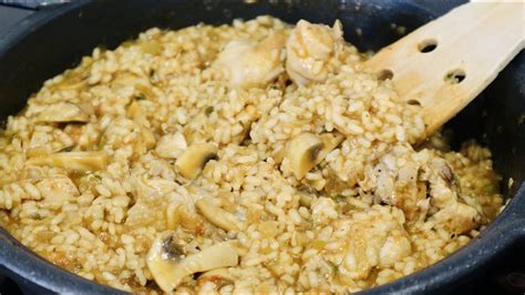 Arroz Meloso Con Pollo Y Champi Ones Receta F Cil Rica Y Econ Mica