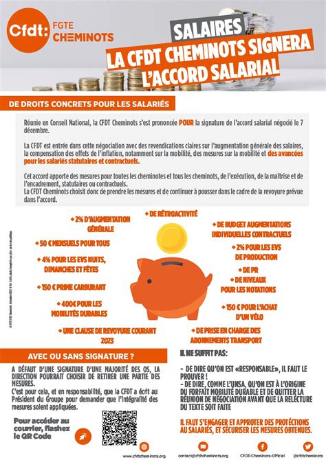 CFDT Cheminots Salaires La CFDT Signera Laccord Salarial