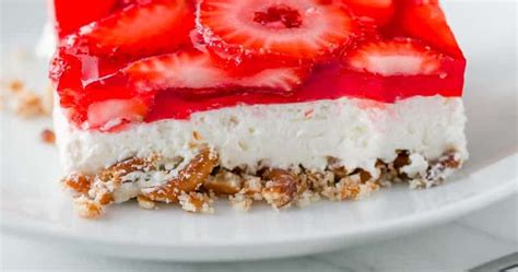 Strawberry Pretzel Salad Punchfork