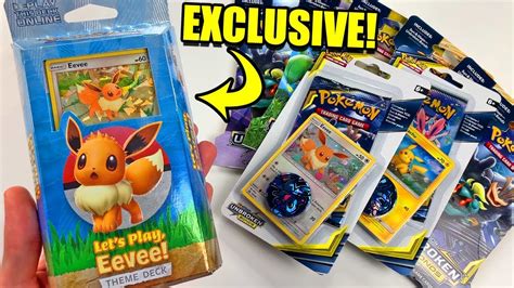 Exclusive New Eeveelution Card Inside Lets Go Eevee Pokemon Theme Deck